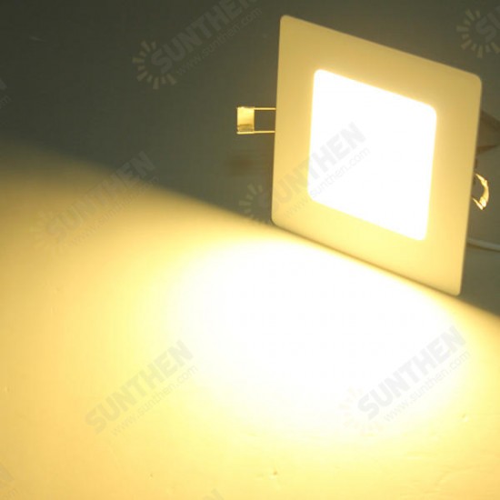 8W Square Ceiling Panel White/Warm White LED Lighting AC 85~265V