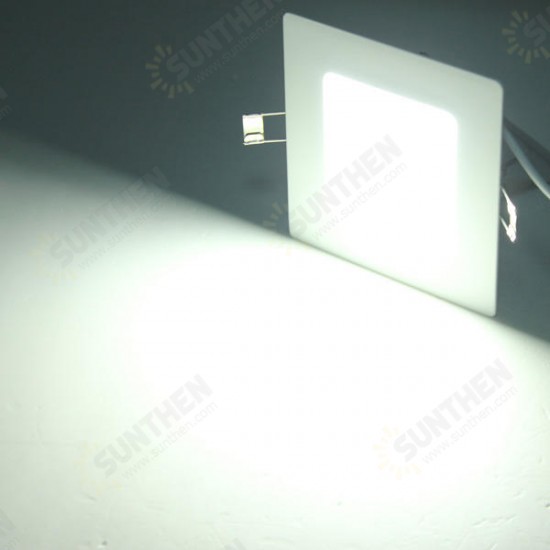 8W Square Ceiling Panel White/Warm White LED Lighting AC 85~265V