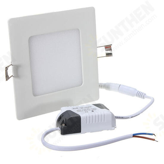 8W Square Ceiling Panel White/Warm White LED Lighting AC 85~265V