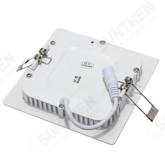 8W Square Ceiling Panel White/Warm White LED Lighting AC 85~265V