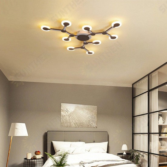 9 Heads Acrylic LED Ceiling Light Pendant Lamp Hallway Bedroom Dimmable Fixture