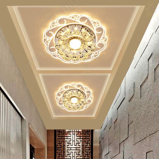 9W 90-260V Crystal LED Ceiling Light Fixture Pendant Lamp Lighting Chandelier for Bedroom Living Room Corridor 9W 90-260V Crystal LED Ceiling Light Fixture Pendant Lamp Lighting Chandelier for Bedroom Living Room Corridor