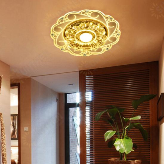 9W 90-260V Crystal LED Ceiling Light Fixture Pendant Lamp Lighting Chandelier for Bedroom Living Room Corridor 9W 90-260V Crystal LED Ceiling Light Fixture Pendant Lamp Lighting Chandelier for Bedroom Living Room Corridor