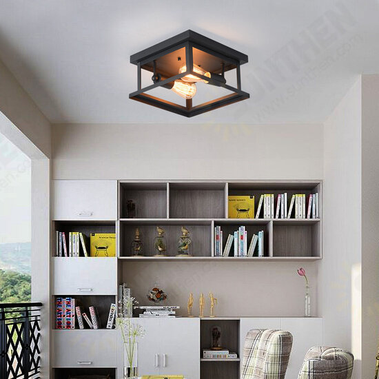 AC100V-240V Metal Pendant Ceiling Light Shade Industrial Geometric Wire Cage Lampshade Lamp Without Bulbs AC100V-240V Metal Pendant Ceiling Light Shade Industrial Geometric Wire Cage Lampshade Lamp Without Bulbs