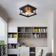 AC100V-240V Metal Pendant Ceiling Light Shade Industrial Geometric Wire Cage Lampshade Lamp Without Bulbs AC100V-240V Metal Pendant Ceiling Light Shade Industrial Geometric Wire Cage Lampshade Lamp Without Bulbs