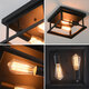 AC100V-240V Metal Pendant Ceiling Light Shade Industrial Geometric Wire Cage Lampshade Lamp Without Bulbs AC100V-240V Metal Pendant Ceiling Light Shade Industrial Geometric Wire Cage Lampshade Lamp Without Bulbs