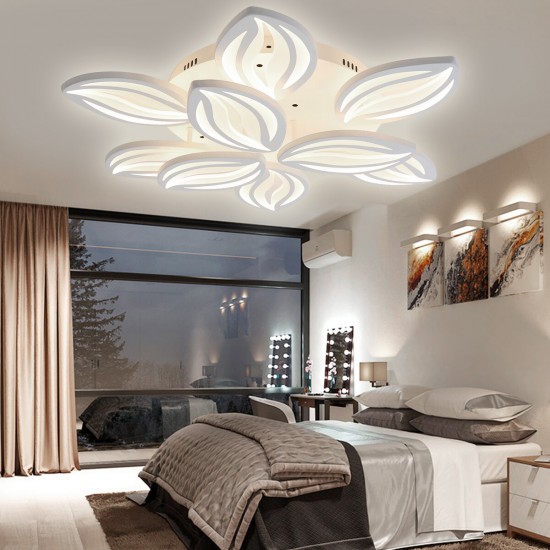AC110-220V 10800LM 990LED Ceiling Lamp White Light Remote Control Bedroom Parlor