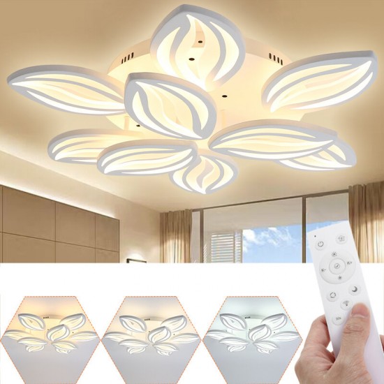 AC110-220V 10800LM 990LED Ceiling Lamp White Light Remote Control Bedroom Parlor