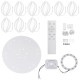 AC110-220V 10800LM 990LED Ceiling Lamp White Light Remote Control Bedroom Parlor