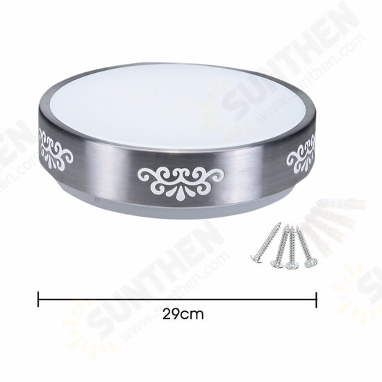 AC110-240V 12W LED Recessed Ceiling Light Modern Round Mount Lamp for Bedroom Study Living Room