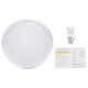 AC110-240V 12W LED Recessed Ceiling Light Modern Round Mount Lamp for Bedroom Study Living Room