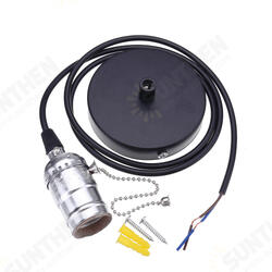 AC110-250V E27 Sliver Vintage Edison Light Socket Lamp Holder Pendant Bulb Adapter with Zipper AC110-250V E27 Sliver Vintage Edison Light Socket Lamp Holder Pendant Bulb Adapter with Zipper