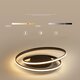 AC110V-220V 46x8CM Bedroom Lamp Simple Modern Living Room Dining Room Light Personality Creative Nordic Style Master Bedroom LED ceiling Light