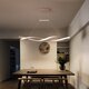 AC220-240V 100cm Modern Pendant Light Chandeliers for Kitchen Bar Suspension Aluminum Wave Avize Lustre Pendant Lamp for Dining Room Office AC220-240V 100cm Modern Pendant Light Chandeliers for Kitchen Bar Suspension Aluminum Wave Avize Lustre Pendant Lamp for Dining Room Office