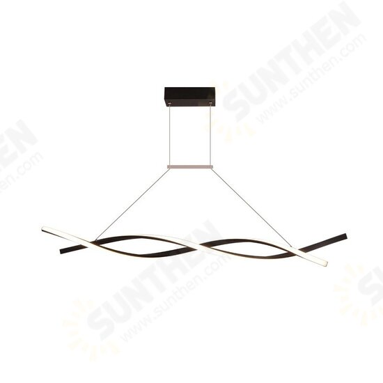 AC220-240V 100cm Modern Pendant Light Chandeliers for Kitchen Bar Suspension Aluminum Wave Avize Lustre Pendant Lamp for Dining Room Office AC220-240V 100cm Modern Pendant Light Chandeliers for Kitchen Bar Suspension Aluminum Wave Avize Lustre Pendant Lamp for Dining Room Office