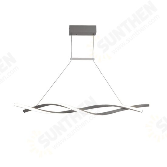 AC220-240V 100cm Modern Pendant Light Chandeliers for Kitchen Bar Suspension Aluminum Wave Avize Lustre Pendant Lamp for Dining Room Office AC220-240V 100cm Modern Pendant Light Chandeliers for Kitchen Bar Suspension Aluminum Wave Avize Lustre Pendant Lamp for Dining Room Office