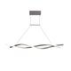 AC220-240V 100cm Modern Pendant Light Chandeliers for Kitchen Bar Suspension Aluminum Wave Avize Lustre Pendant Lamp for Dining Room Office AC220-240V 100cm Modern Pendant Light Chandeliers for Kitchen Bar Suspension Aluminum Wave Avize Lustre Pendant Lamp for Dining Room Office