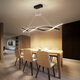 AC220-240V 100cm Modern Pendant Light Chandeliers for Kitchen Bar Suspension Aluminum Wave Avize Lustre Pendant Lamp for Dining Room Office AC220-240V 100cm Modern Pendant Light Chandeliers for Kitchen Bar Suspension Aluminum Wave Avize Lustre Pendant Lamp for Dining Room Office