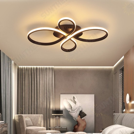 AC220V-240V 60CM Nordic Style Living Room Ceiling Light Creative Fashion Dining Room Lamp Simple Modern Aluminum LED Bedroom Light