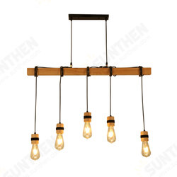 AC85-265V Industrial Wooden E27 Pendant Light Ceiling Lamp Chandeliers Lighting Fixtures Without Bulb AC85-265V Industrial Wooden E27 Pendant Light Ceiling Lamp Chandeliers Lighting Fixtures Without Bulb