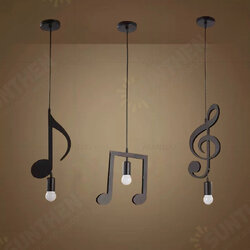 AC85-265V Music Symbol Pendant Lights E27 Creative Black Led Pendant Lamp for Bar bedroom bookroom Pendant Lighting Without Bulb AC85-265V Music Symbol Pendant Lights E27 Creative Black Led Pendant Lamp for Bar bedroom bookroom Pendant Lighting Without Bulb