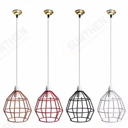 B22 Vintage Industrial Style Metal Cage Wire Frame Ceiling Pendant Light Lamp Shades 110-240V B22 Vintage Industrial Style Metal Cage Wire Frame Ceiling Pendant Light Lamp Shades 110-240V