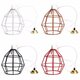 B22 Vintage Industrial Style Metal Cage Wire Frame Ceiling Pendant Light Lamp Shades 110-240V