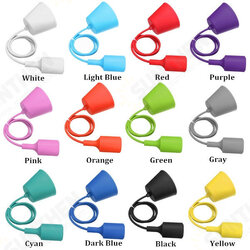 Colorful E27 E26 Silicone Ceiling Lamp Holder Light Socket Customize Rope Cord Colorful E27 E26 Silicone Ceiling Lamp Holder Light Socket Customize Rope Cord