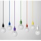 Colorful E27 Silicone Rubber Pendant Light Lamp Holder Socket DIY