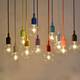 Colorful E27 Silicone Rubber Pendant Light Lamp Holder Socket DIY