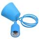 Colorful E27 Silicone Rubber Pendant Light Lamp Holder Socket DIY