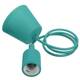 Colorful E27 Silicone Rubber Pendant Light Lamp Holder Socket DIY