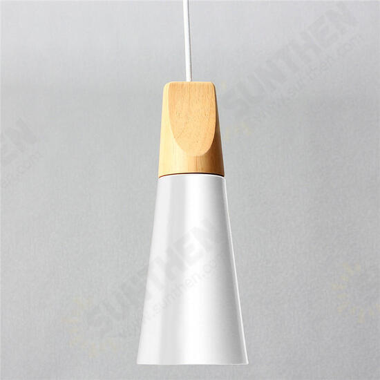 Diameter 11CM Modern Wooden Pendant Ceiling Hanging Lamp Chandelier Kitchen Light Fixture