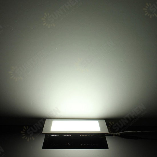 Dimmable 12W Square Ultra Thin Ceiling Energy-Saving LED Panel Light