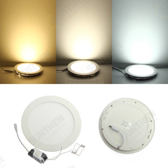 Dimmable Ultra Thin 18W LED Ceiling Round Panel Down Light Lamp Dimmable Ultra Thin 18W LED Ceiling Round Panel Down Light Lamp