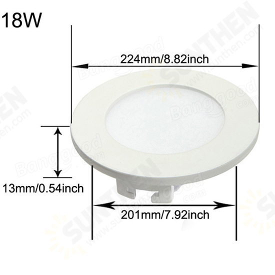 Dimmable Ultra Thin 18W LED Ceiling Round Panel Down Light Lamp Dimmable Ultra Thin 18W LED Ceiling Round Panel Down Light Lamp