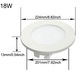 Dimmable Ultra Thin 18W LED Ceiling Round Panel Down Light Lamp