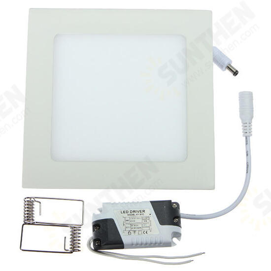 Dimmable Ultra Thin 9W LED Ceiling Square Panel Down Light Lamp