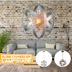 E26 AC110V 60W Vintage Globe Iron Pendant Lamp Kitchen Dining Restaurant Ceiling Fixture Decor E26 AC110V 60W Vintage Globe Iron Pendant Lamp Kitchen Dining Restaurant Ceiling Fixture Decor