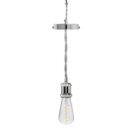 E26/E27 Edison Chandelier Twine Rope Vintage Pendant Light Ceiling Lamp Fixture Holder AC110V-240V