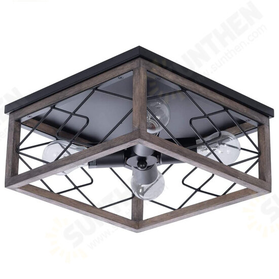 E26/E27 Flush Retro Mount Ceiling Light Vintage Industrial Lamp Living Room Kitchen 110-240V