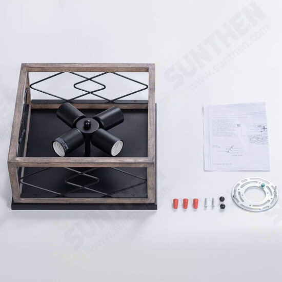 E26/E27 Flush Retro Mount Ceiling Light Vintage Industrial Lamp Living Room Kitchen 110-240V E26/E27 Flush Retro Mount Ceiling Light Vintage Industrial Lamp Living Room Kitchen 110-240V