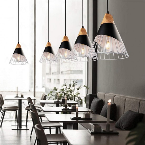 E26/E27 Modern Nordic LED Chandelier Ceiling Light Metal Pendant Lamp Cafe Bar