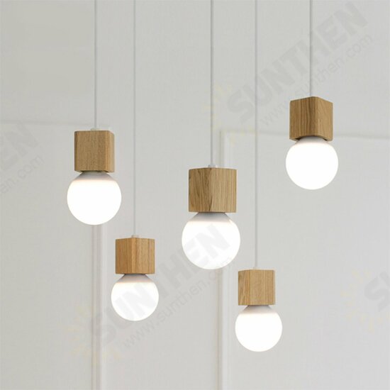E27 1-5 Light Wood Pendant Ceiling Lamp Chandelier Bar Home Fixture Decoration E27 1-5 Light Wood Pendant Ceiling Lamp Chandelier Bar Home Fixture Decoration