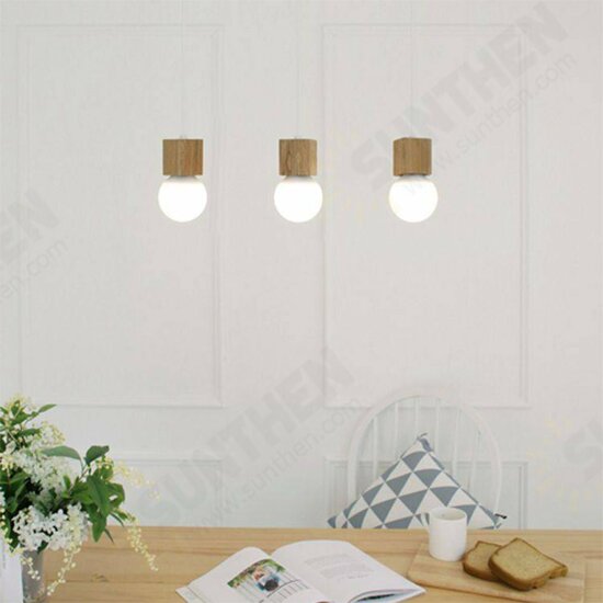 E27 1-5 Light Wood Pendant Ceiling Lamp Chandelier Bar Home Fixture Decoration E27 1-5 Light Wood Pendant Ceiling Lamp Chandelier Bar Home Fixture Decoration