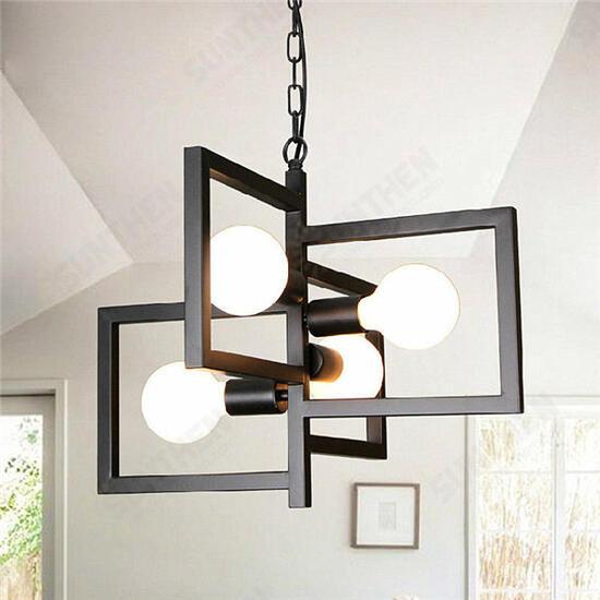 E27 4 Heads Industrial Pendant Light Chandelier Ceiling Lamp for Kitchen Room Office AC110-250V E27 4 Heads Industrial Pendant Light Chandelier Ceiling Lamp for Kitchen Room Office AC110-250V