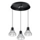 E27 Chandelier Bronze Black Rust Pendant Light Wire Cage Hanging Light Fixture