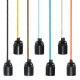 E27 Fabric Cable Pendant Lamp Vintage Industrial Filament Light Bulb Holder Base 110V-240V E27 Fabric Cable Pendant Lamp Vintage Industrial Filament Light Bulb Holder Base 110V-240V
