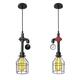 E27 Industrial Vintage Iron Cage Ceiling Light Hang Wire Chandelier Pendant Lamp AC85-220V E27 Industrial Vintage Iron Cage Ceiling Light Hang Wire Chandelier Pendant Lamp AC85-220V