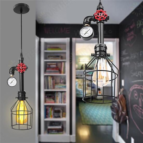 E27 Industrial Vintage Iron Cage Ceiling Light Hang Wire Chandelier Pendant Lamp AC85-220V E27 Industrial Vintage Iron Cage Ceiling Light Hang Wire Chandelier Pendant Lamp AC85-220V